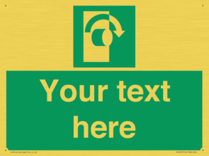 Custom Turn Clockwise Sign